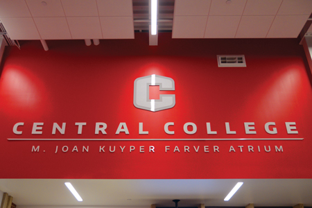 The M. Joan Kuyper Farver Atrium.